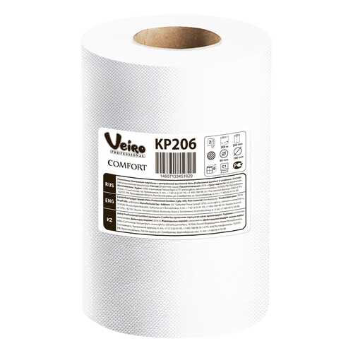 Полотенца Veiro professional comfort бумажные рулонные двухслойные белые 2*200 м в Санги Стиль