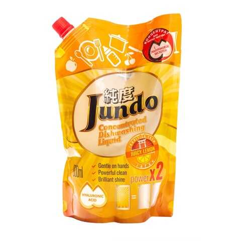 Гель Jundo Juicy Lemon эко для мытья посуды и детских принадлежностей 800 мл в Санги Стиль