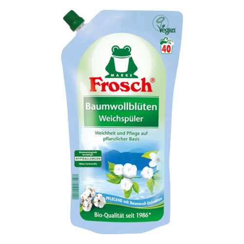 Ополаскиватель для белья Frosch цветы хлопка 1 л в Санги Стиль