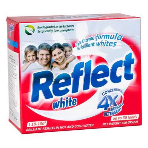 Порошок для стирки Reflect white концентрированный 650 г в Санги Стиль