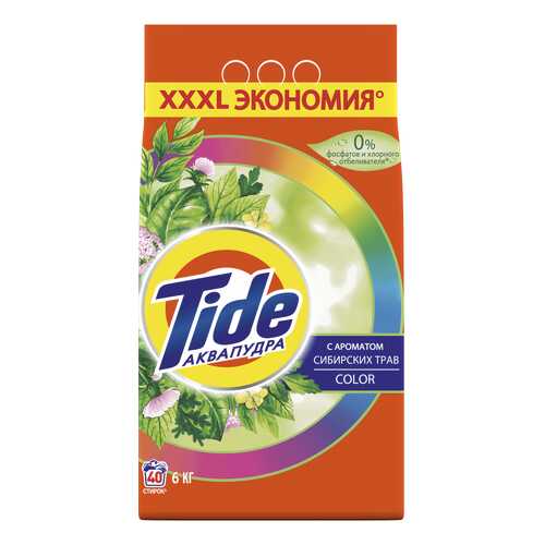 Стиральный порошок tide автомат 6 кг аквапудра color сибирские травы 8001841509587 606544 в Санги Стиль