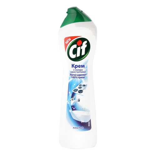 Чистящий крем Cif с микрогранулами active fresh 500 мл в Санги Стиль