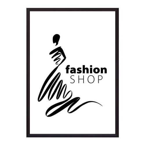 Постер в рамке Fashion shop 21х30 см в Санги Стиль