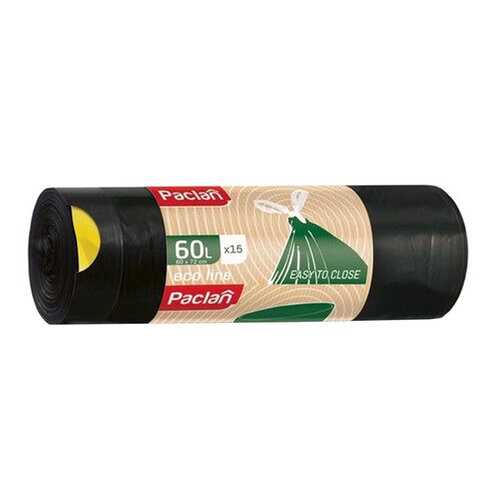 Мешок для мусора Paclan с тесьмой ECO LINE 60 л 15 шт в Санги Стиль