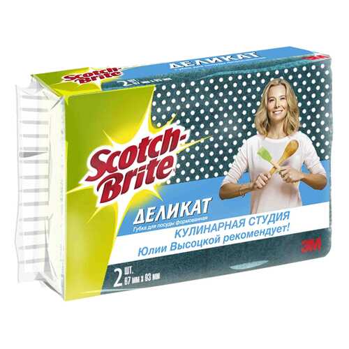 Губка Scotch-Brite для деликатной чистки NS-N-7090-2 в Санги Стиль