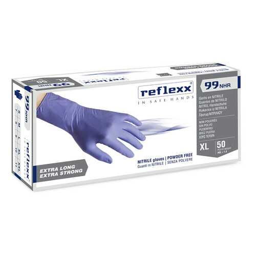 Одноразовые перчатки химостойкие сверхдлинные 29 см Reflexx R99-M в Санги Стиль