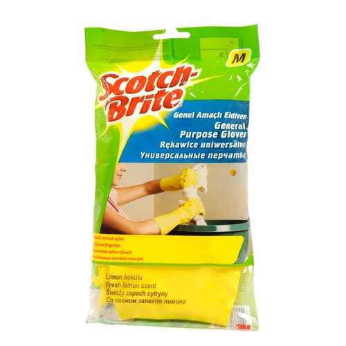 Перчатки хозяйственные Scotch-Brite®, универсальные, размер M, 1 пара/уп. в Санги Стиль