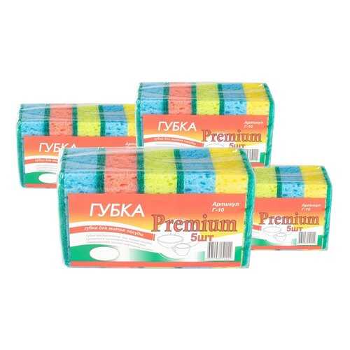 Verona Premium, губка для посуды, 20 шт в Санги Стиль