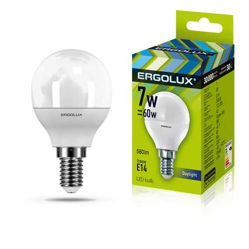 Лампа светодиодная ERGOLUX 12142 LED-G45-7W-E14-3K в Санги Стиль