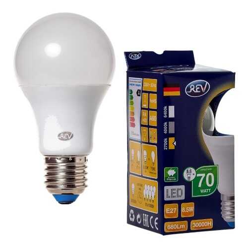Лампочка светодиодная LED, груша Е27 8,5W 2700K теплый свет в Санги Стиль