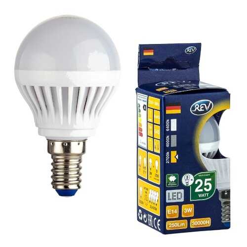Лампочка светодиодная LED, шар Е14 3W 2700K теплый свет в Санги Стиль