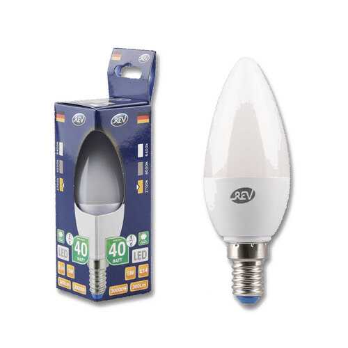 Лампочка светодиодная LED, свеча Е14 5W 2700K теплый свет в Санги Стиль