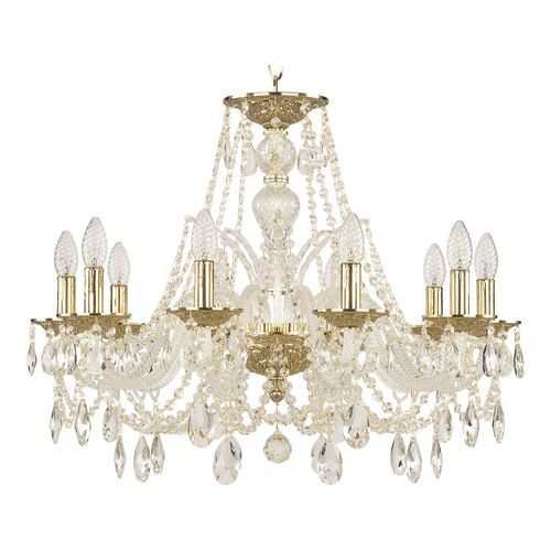 Люстра хрустальная 1605/10/240 G Bohemia Ivele Crystal в Санги Стиль