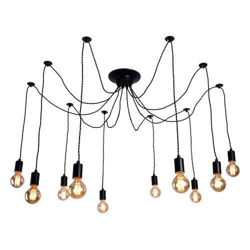 Люстра подвесная Arte Lamp A9184SP-10BK в Санги Стиль