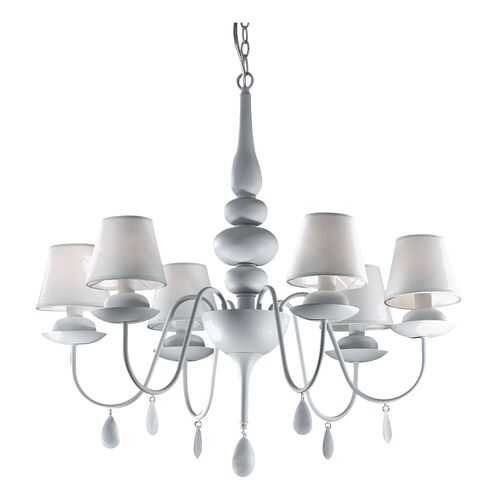 Люстра подвесная Ideal Lux Blanche SP6 Bianco в Санги Стиль