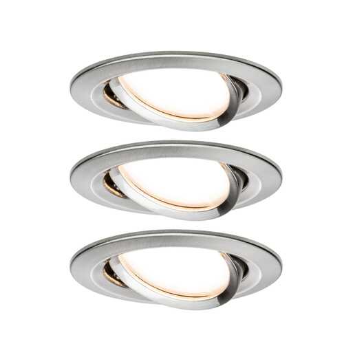 Светильник встраиваемый, комплект Nova Coin LED 3x6,5W Eis geb 93447 в Санги Стиль