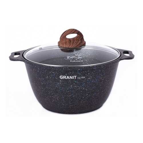 Кастрюля апр литая 4,0л стеклкр Granit ultra blue ТМ KUKMARA в Санги Стиль