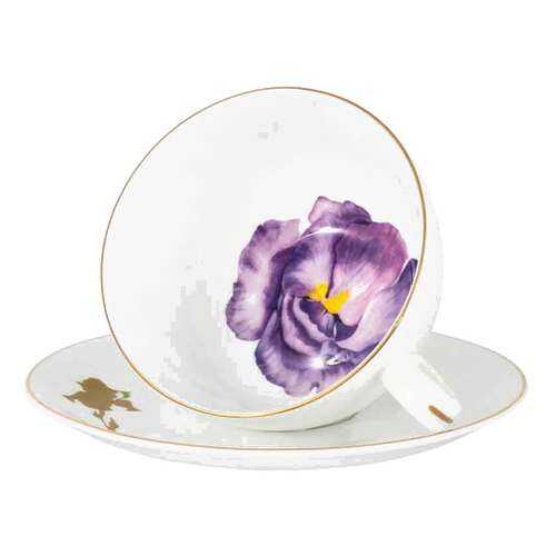Чашка с блюдцем Julia Vysotskaya Flowers. Iris 250мл в Санги Стиль