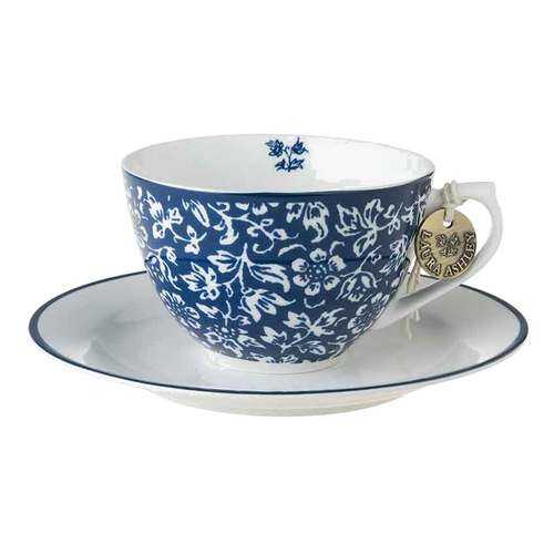 Чашка с блюдцем Laura Ashley Blueprint 260мл Sweet Allysum в Санги Стиль