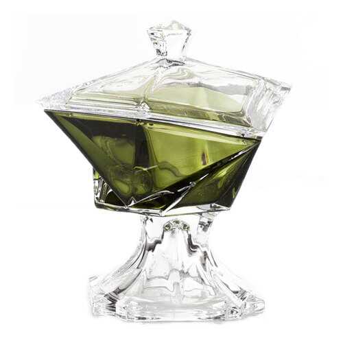 Конфетница с крышкой Crystalite Bohemia Оригами 16см в Санги Стиль