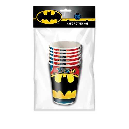 Набор бумажных стаканов ND Play Batman 250 мл 6 штук в Санги Стиль