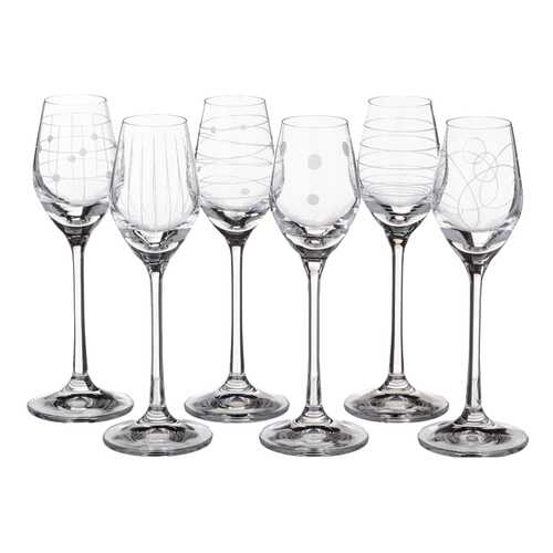 Набор рюмок Bohemia Crystal виола микс 60 мл 6шт в Санги Стиль
