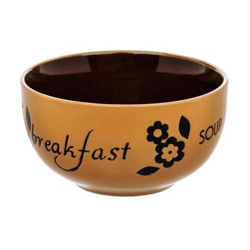 Салатник HomeStar Breakfast терракотово-шоколадный 14 см в Санги Стиль
