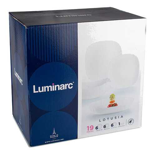Столовый сервиз Luminarc Lotusia H1792 белый в Санги Стиль