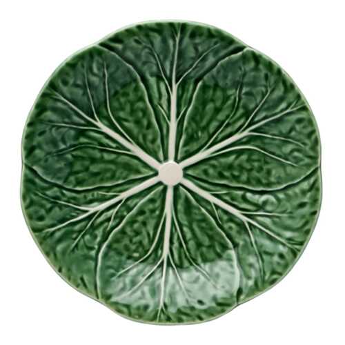 Тарелка десертная Bordallo Pinheiro Cabbage Natural 19x19x2,5 см в Санги Стиль