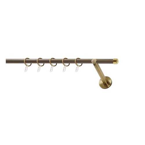 Карниз Art Decor WERDECO, рифленая труба, 2,0м, д=16мм., К_ADZ_1_16_антик200 в Санги Стиль