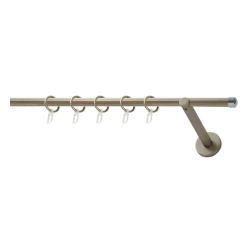 Карниз металлический Art Decor WERDECO,хром матовый, рифленая труба, 2,0м, d16мм в Санги Стиль